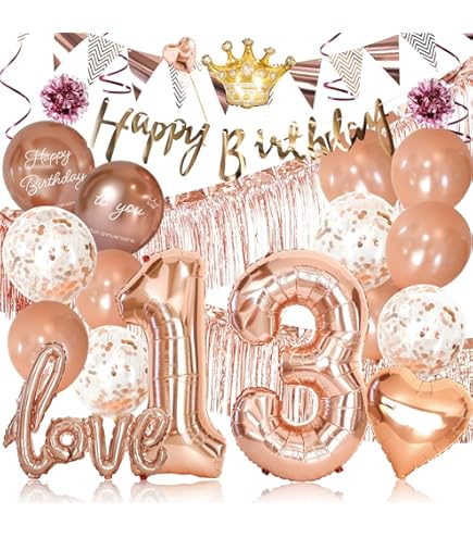 Amazon | 13歳 誕生日 バルーン 風船 バースデー 飾り付け セット数字